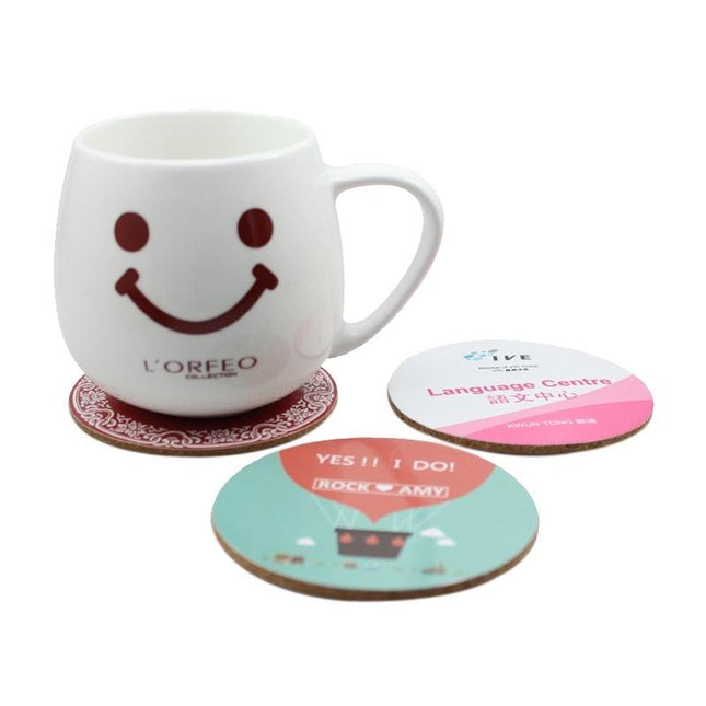 Round Colorful Sticker Cork Coaster IWG FC One Dollar Only