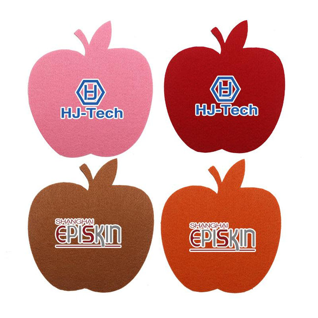 Apple Shaped Felt Coaster IWG FC One Dollar Only