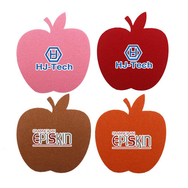 Apple Shaped Felt Coaster