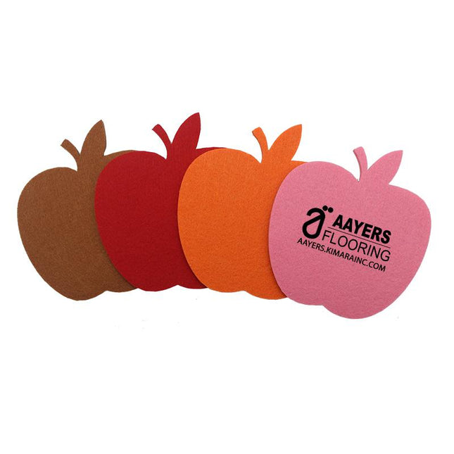Apple Shaped Felt Coaster IWG FC One Dollar Only