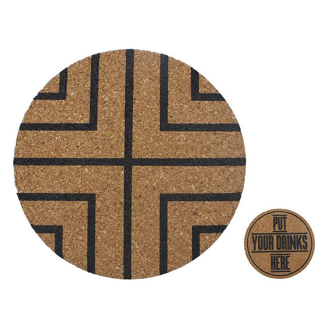 Round Thick Cork Coaster IWG FC One Dollar Only