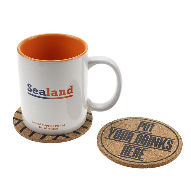 Round Thick Cork Coaster IWG FC One Dollar Only