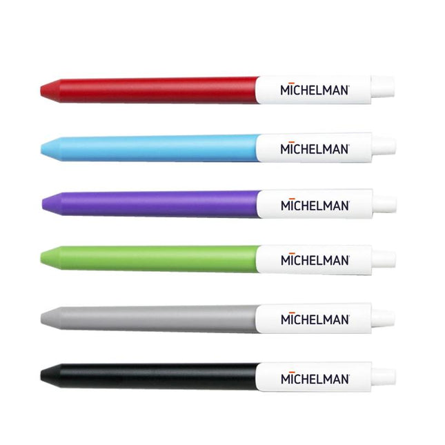 Gel Pen With White Clip One Dollar Only