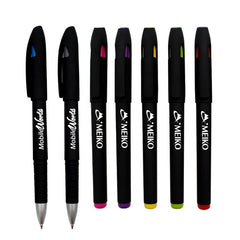 Gel Pen With Accent Colour One Dollar Only