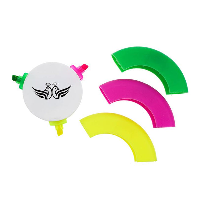 Round Tri-Color Highlighters IWG FC One Dollar Only