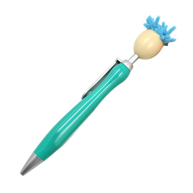 Ballpoint Pen With Smiling Puppet Head On Push Button One Dollar Only