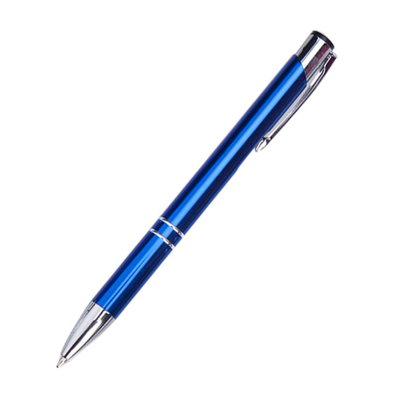 Push Button Ballpoint Pen With Silver Tip One Dollar Only