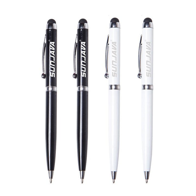 Twist-Type Business Pen With Stylus And Silver Clip One Dollar Only