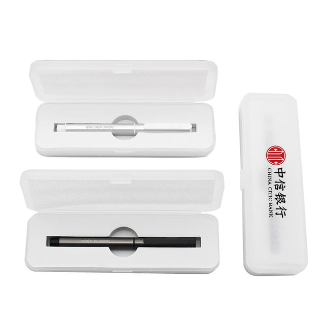 Aluminum Tube Clicker Fountain Pen with Box IWG FC One Dollar Only