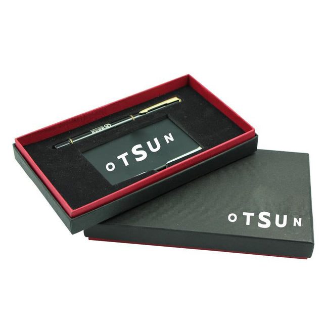 Metal Name Card Holder And Pen Set One Dollar Only