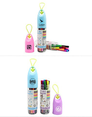 Watercolour Marker Set In Bottle With Heart-Shaped Strap (12) One Dollar Only