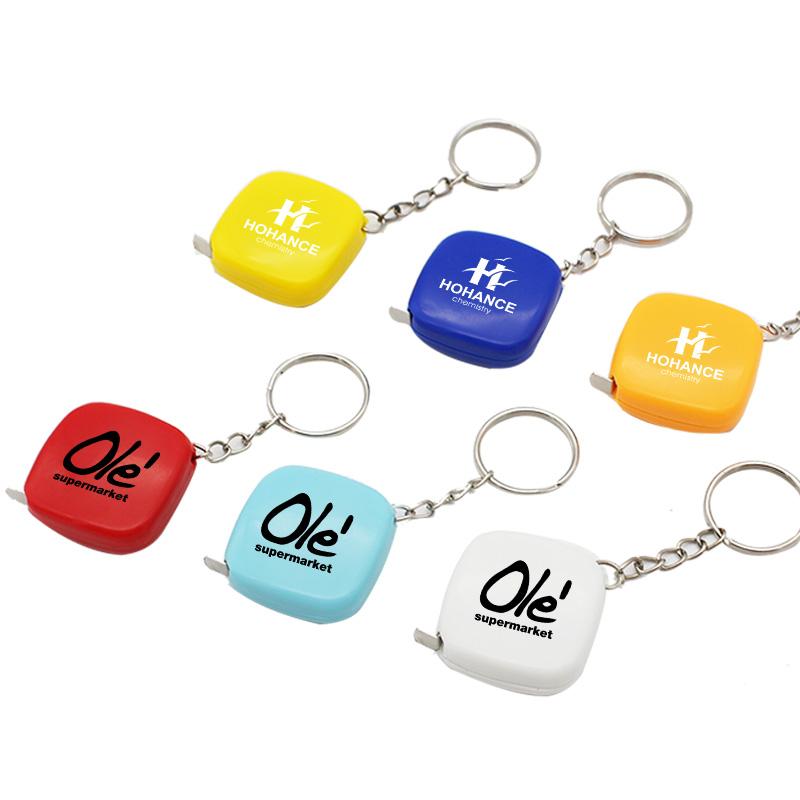 Mini Square Keychain With Tape Measure One Dollar Only