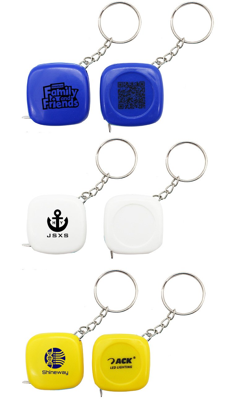 Mini Square Keychain With Tape Measure – One Dollar Only