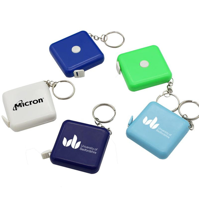 Square Keychain With Tape Measure One Dollar Only