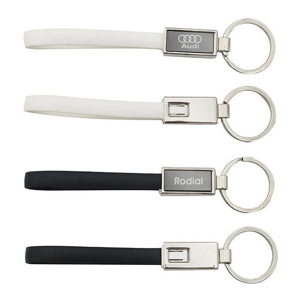 Apple/Android Two-In-One Cable Keychain