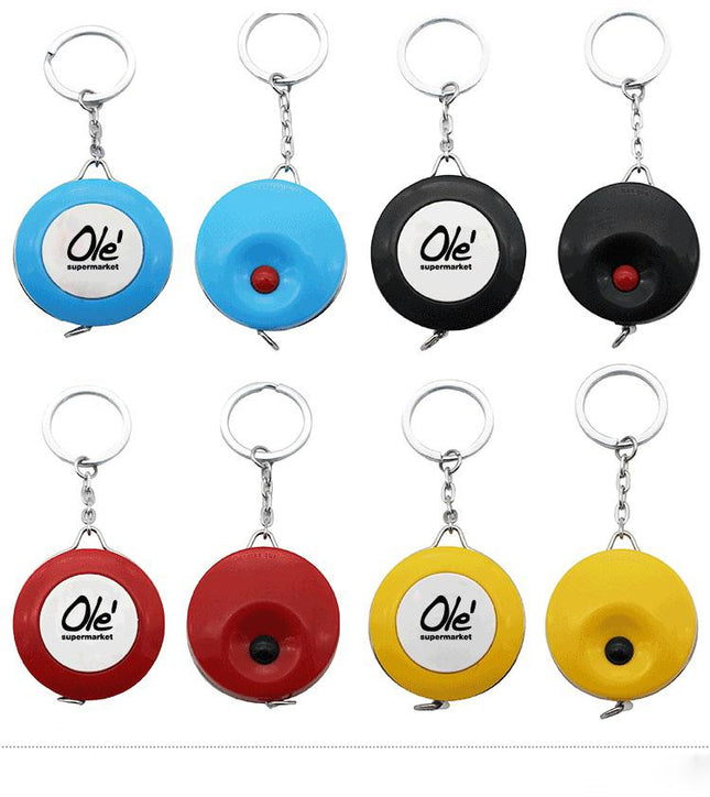 Mini Round Keychain With Tape Measure One Dollar Only