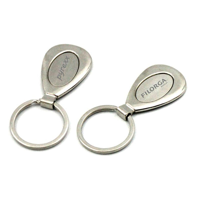 Metal Teardrop Keychain One Dollar Only