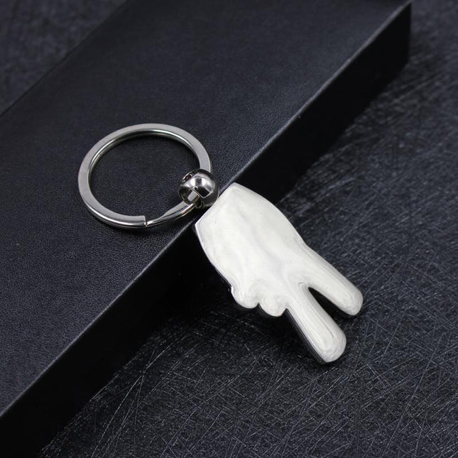Metal Keychain With Peace Sign One Dollar Only