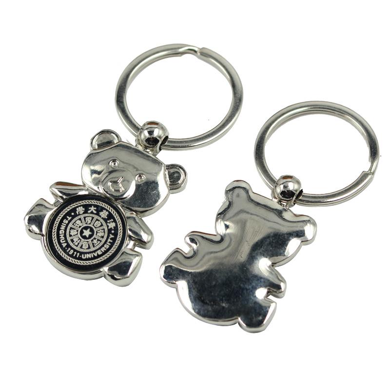 Metal 2025 bear keychain