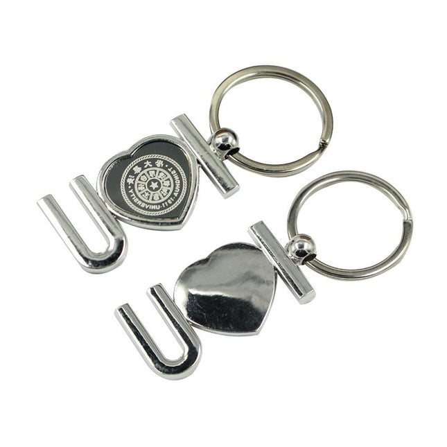 Zinc Alloy "I Love You" Keychain One Dollar Only