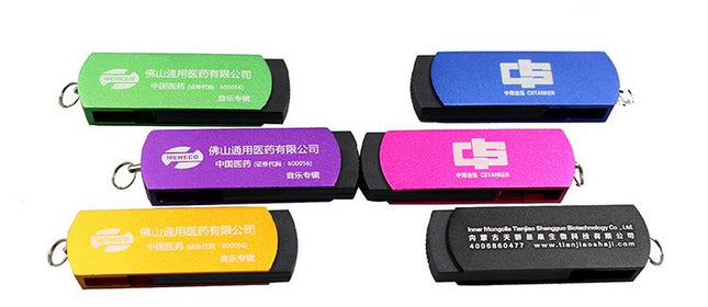 4GB Rotating USB Thumbdrive With Coloured Body One Dollar Only