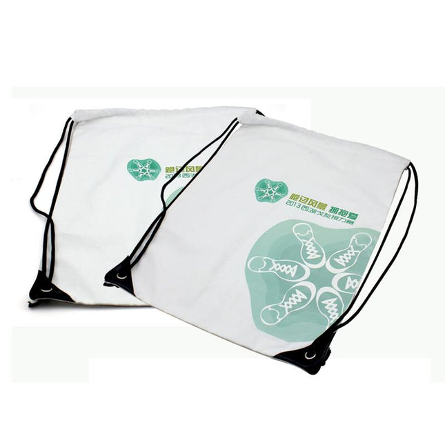 Thin White Canvas Drawstring Bag One Dollar Only