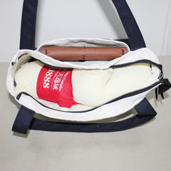 Thick Zippered Canvas Bag With External Pocket IWG FC One Dollar Only