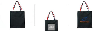 Zippered Flannel Bag With Colourful Straps CG Bags One Dollar Only