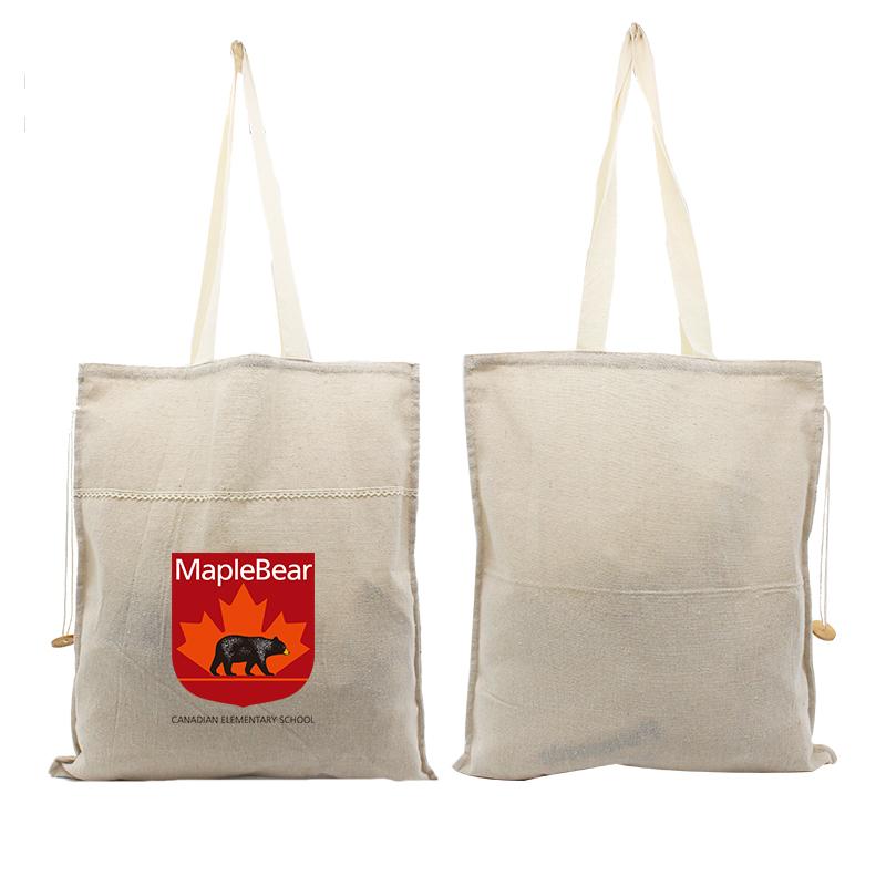 Cotton Tote Bag With Carrying Handles One Dollar Only