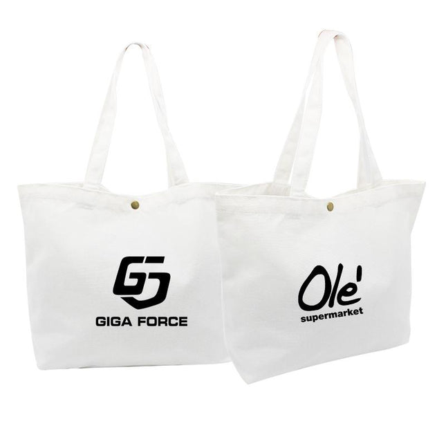 Horizontal Canvas Tote Bag With Snap Fastener IWG FC One Dollar Only
