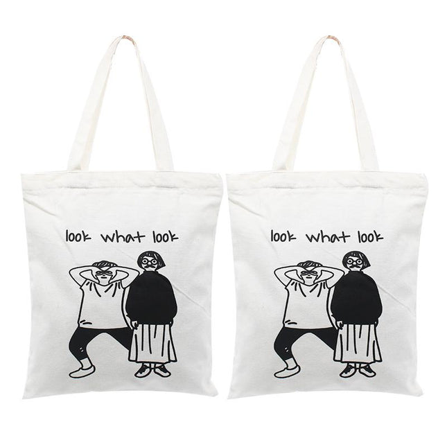Zippered Canvas Tote Bag 39.3*34.6*2cm IWG FC One Dollar Only