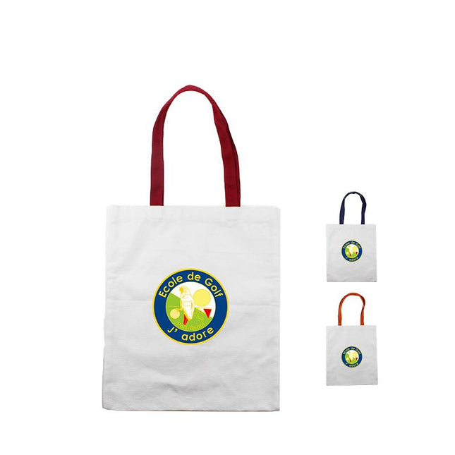Cotton Bag with Colored Handle IWG FC One Dollar Only