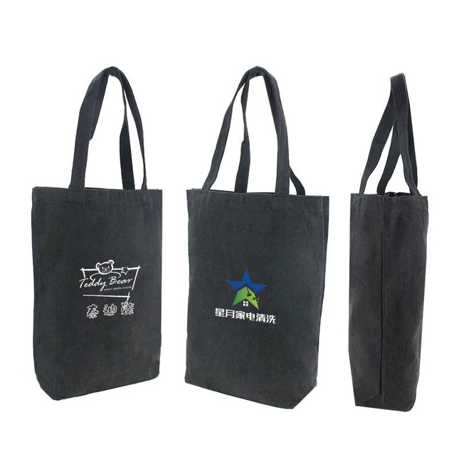 Black Canvas Tote Bag 32*38*10cm IWG FC One Dollar Only