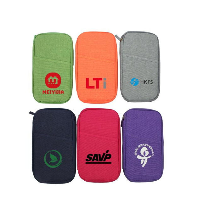 Multifunctional Travel Document Pouch With Zippered Closure IWG FC One Dollar Only