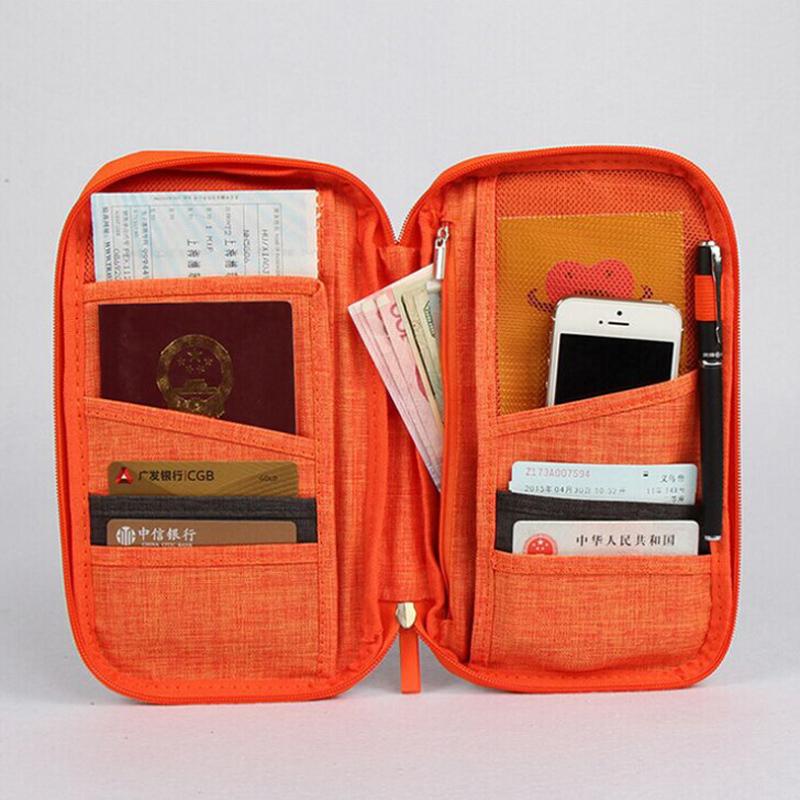 Multifunctional Travel Document Pouch With Zippered Closure IWG FC One Dollar Only