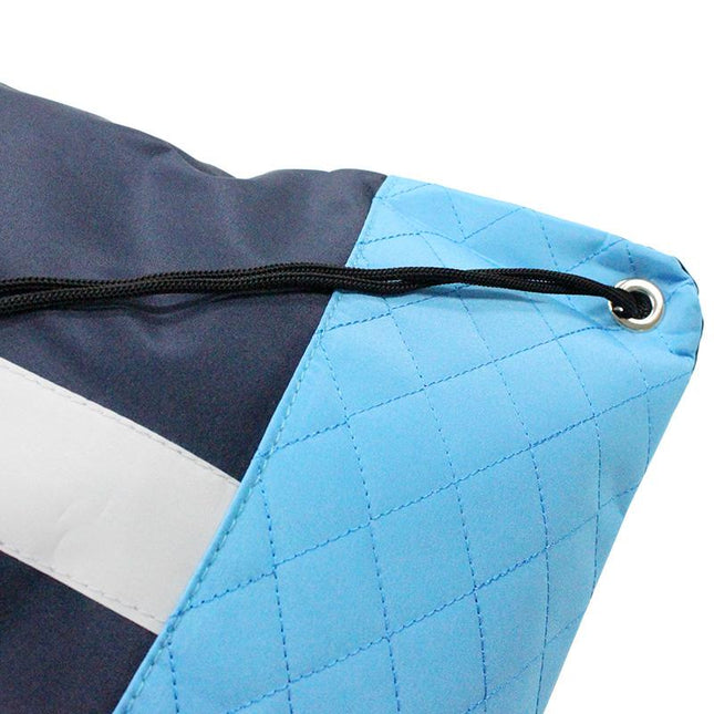 Polyester Drawstring Backpack With Reflective Strip One Dollar Only