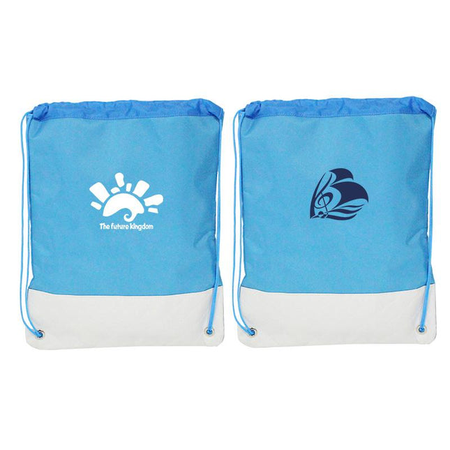 Polyester Drawstring Backpack With Quilt Base One Dollar Only