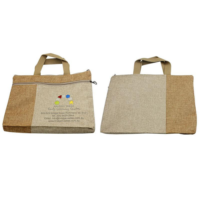 A4 Document Bag With Two Zippered Compartments One Dollar Only