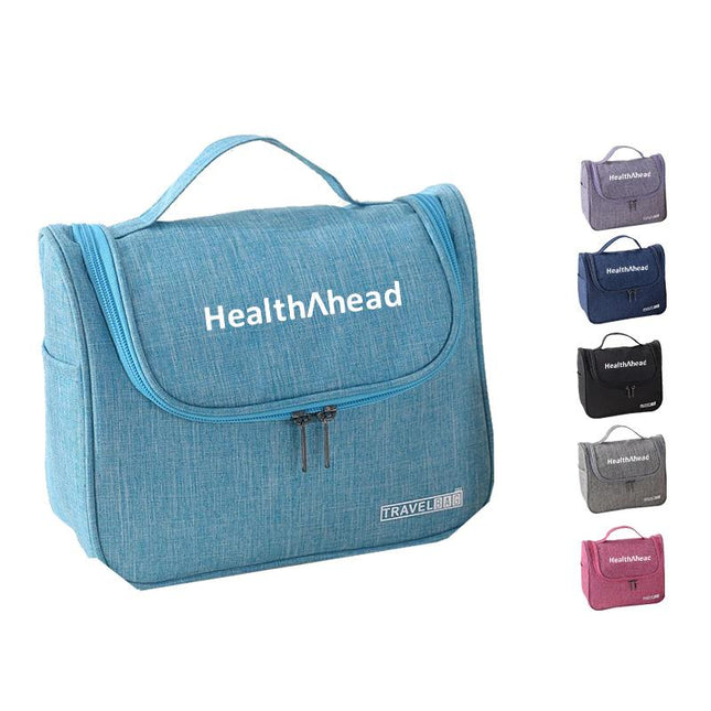 Zippered Toiletry Bag With Side Pockets For Travel One Dollar Only