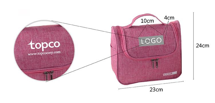 Zippered Toiletry Bag With Side Pockets For Travel CG Bags One Dollar Only