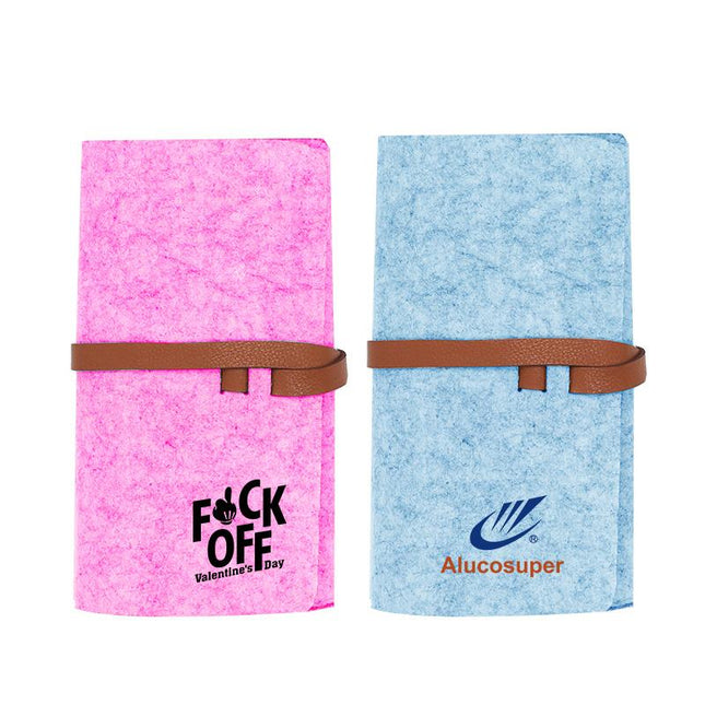 Felt Glasses Case with Leather Strap IWG FC One Dollar Only