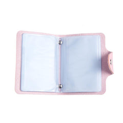 Book-Style Pu Leather Name Card Organiser One Dollar Only