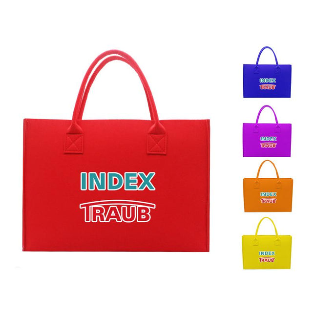 Solid Colour Felt Tote Bag IWG FC One Dollar Only