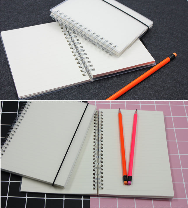 A5 Notebook With Clear Cover And Lined Pages One Dollar Only