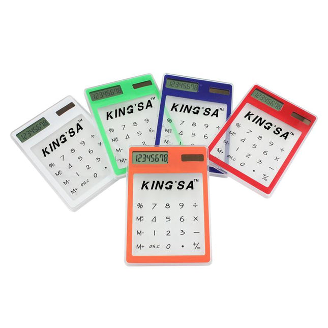 Clear Solar Powered Calculator One Dollar Only