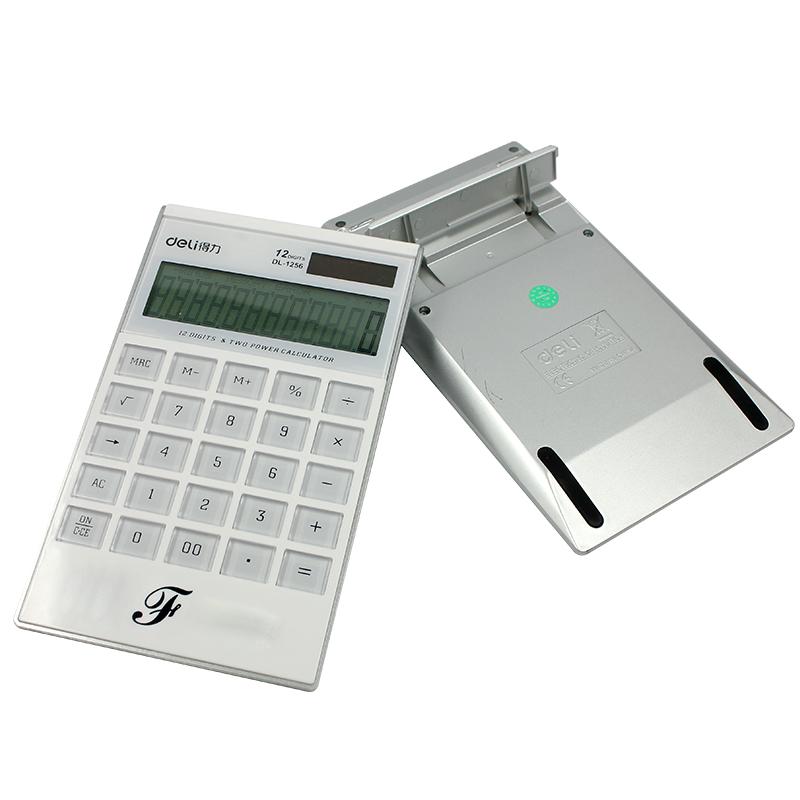 White Solar Powered Calculator One Dollar Only