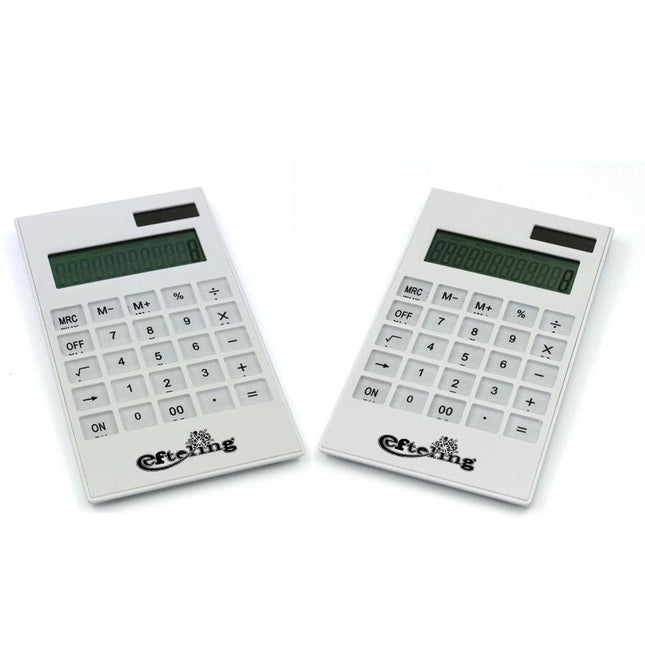 White Office Calculator With Clear Buttons One Dollar Only