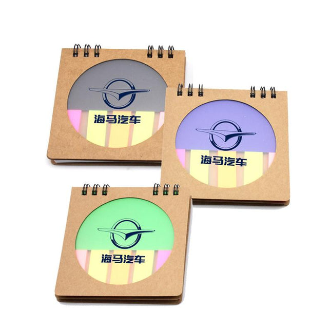 Notepad Set With Circle Cutout On Cover One Dollar Only