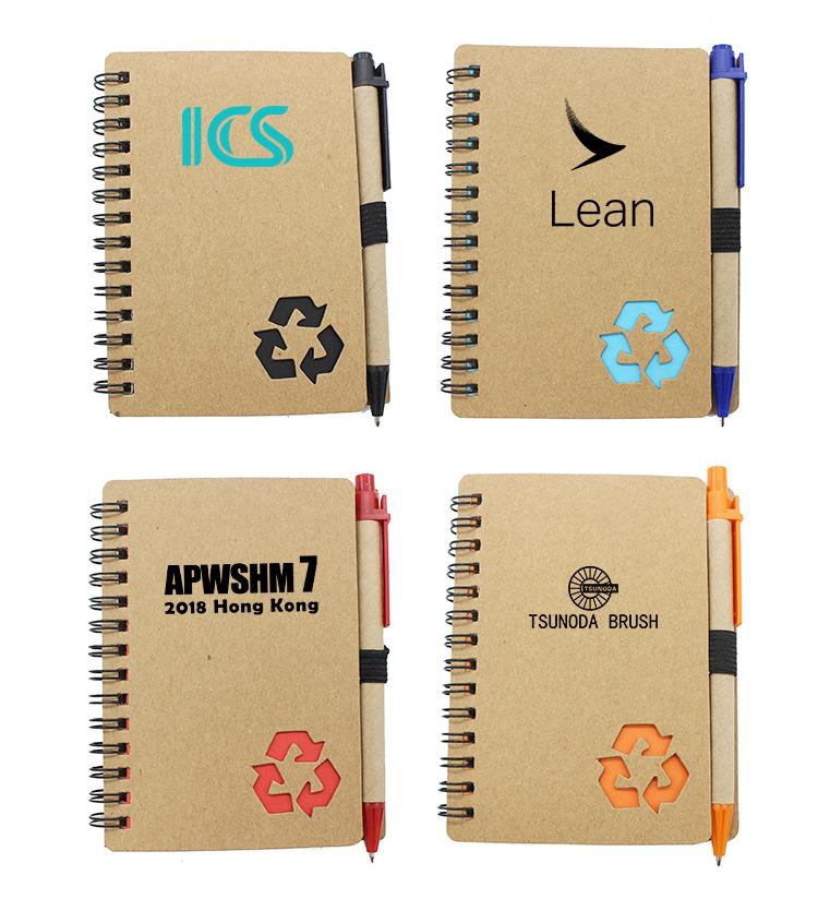 Notebook With Recycling Symbol On Cover One Dollar Only