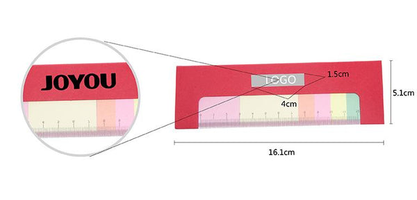 Sticky Note On A Ruler Line Sticky Note Set In Ruler Design – One Dollar Only